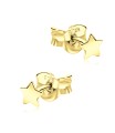 Star Shaped Silver Ear Stud STS-5303